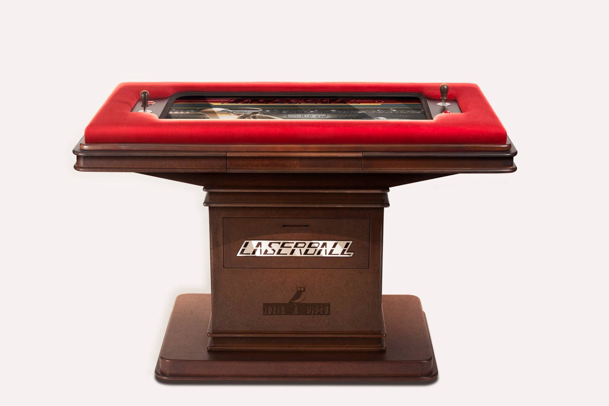 The Laserball arcade machine table