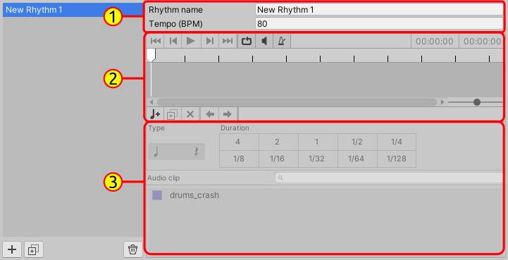 Overview of rhythm creator